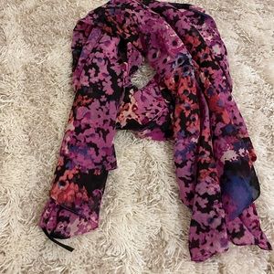 Express floral silk scarf
